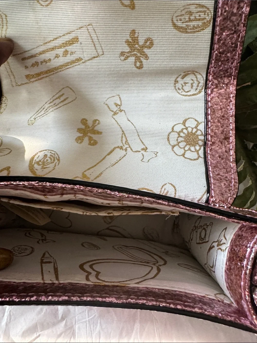 kate spade Glitter Crossbody Satchel in Rose